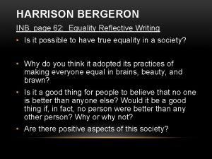 Harrison bergeron youtube