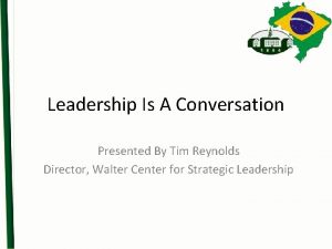 Leadership is a conversation