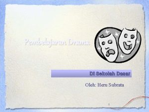 Konsep pembelajaran drama di sd