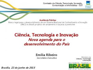 Comisso de Cincia Tecnologia Inovao Comunicao e Informtica