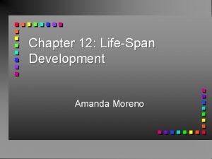 Chapter 12 LifeSpan Development Amanda Moreno Prenatal Phase