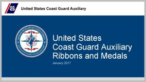United States Coast Guard Auxiliary Ribbons and Medals