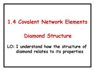 Covalent network structure