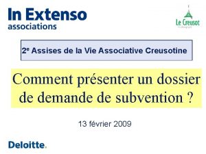 2 e Assises de la Vie Associative Creusotine