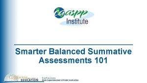 Official smarter balanced summative assessment