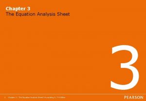 Equation analysis sheet