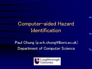 Computer aided hazard analysis