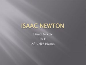 Isaac newton daniel