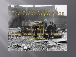 Describe the human toll of the great depression