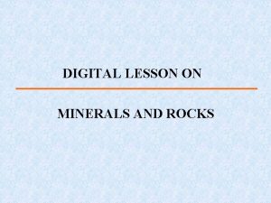 Importance of minerals