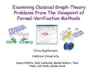 Examining Classical GraphTheory Problems From The Viewpoint of