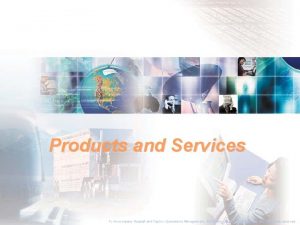 Products and Services To Accompany Russell and Taylor