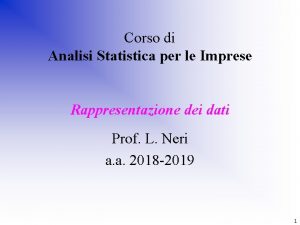 Analisi statistica per le imprese