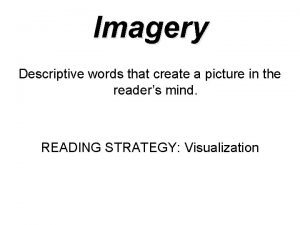 Imagery descriptive words