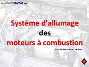www websavoir net Systme dallumage des moteurs combustion