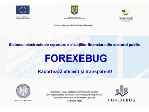 Forexebug transparenta bugetara