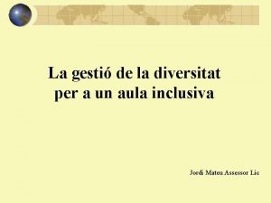 La gesti de la diversitat per a un