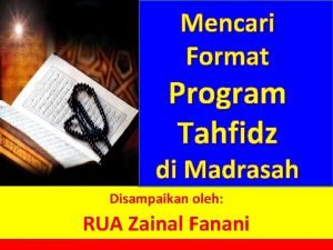 Program tahfidz di madrasah