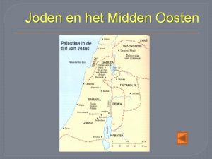 Joden en het Midden Oosten Geschiedenis van de