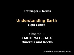 Grotzinger Jordan Understanding Earth Sixth Edition Chapter 3