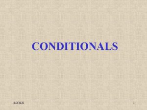 CONDITIONALS 1122020 1 IF CLAUSES 1122020 2 AREAL
