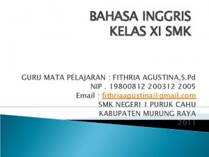 Materi bahasa inggris kelas 11 smk semester 1