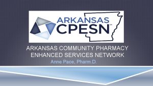 Community pharmacy enhanced services network