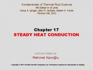 Fundamentals of ThermalFluid Sciences 4 th Edition in