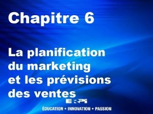 Planification du marketing