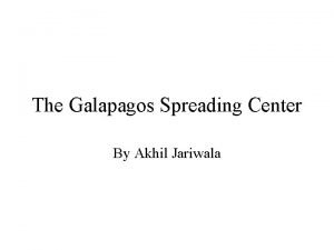 Galapagos spreading center
