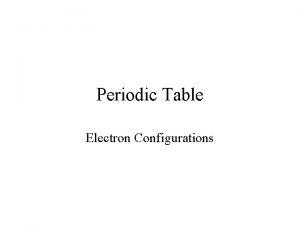 Horizontal periodic table