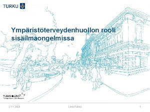 Ympristterveydenhuollon rooli sisilmaongelmissa 2 11 2020 Liisa Palmu