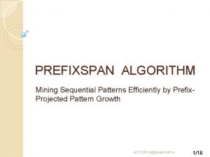 Prefixspan example