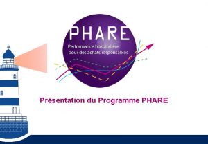 Prsentation du Programme PHARE Le programme PHARE des