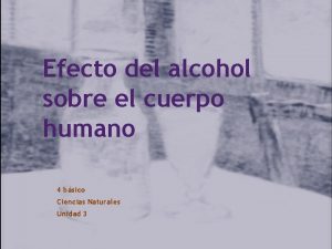 Efectos del alcohol en el cuerpo humano