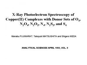 XRay Photoelectron Spectroscopy of CopperII Complexes with Donor