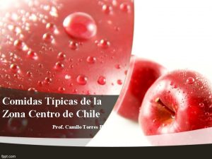 Comidas tipicas de la zona central chile