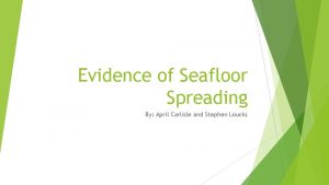 Seafloor spreading