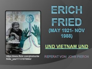 Erich fried biographie