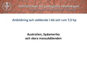 Paleogen tid Paleogen tid