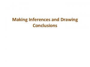 Drawing conclusions meaning