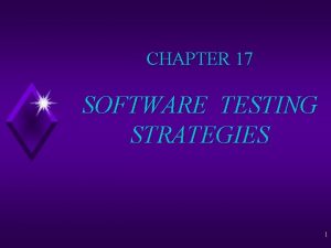A strategic approach to software testing