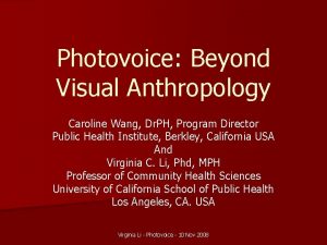 Caroline wang photovoice Caroline wang photovoice