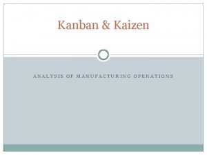 Kanban kaizen