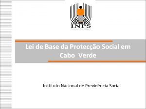 Lei de Base da Proteco Social em Cabo