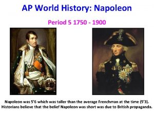Napoleon bonaparte ap world history
