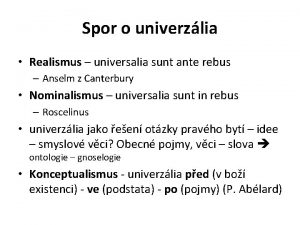 Universalia in rebus