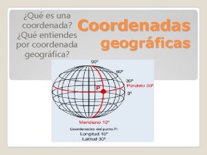 Qué es una coordenada geográfica