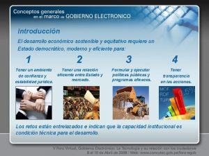 Introduccin El desarrollo econmico sostenible y equitativo requiere