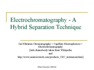 Gel filtration chromatography definition